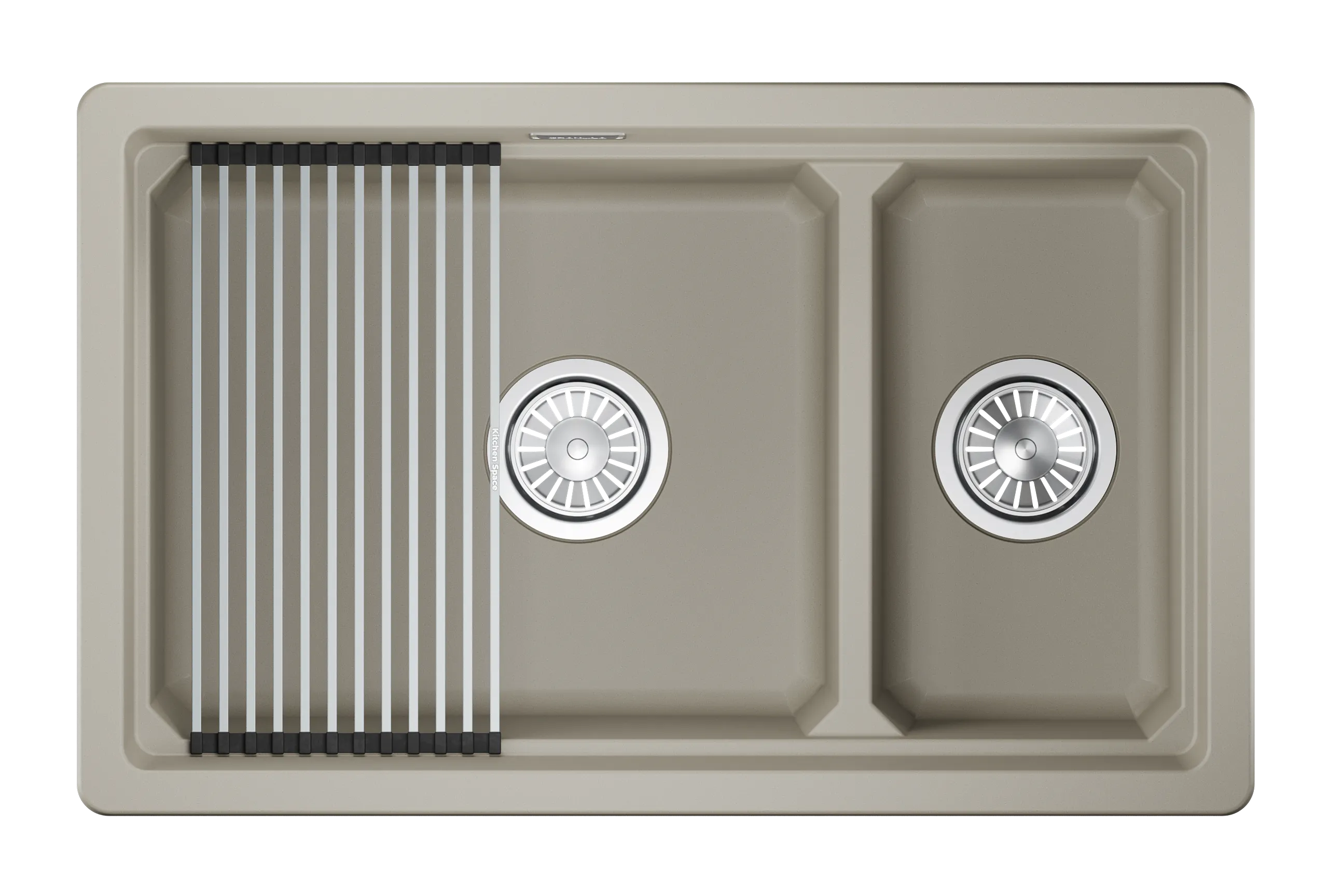 7304iU, КРЕМАН, кухонная мойка, кварц KITCHEN SPACE