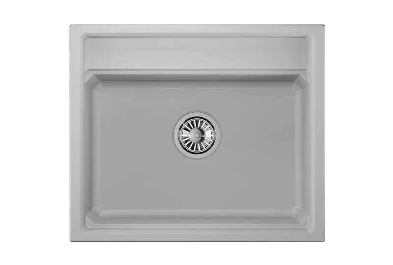 KS-6003, АРКТИК (БЕЛЫЙ), кухонная мойка, кварц