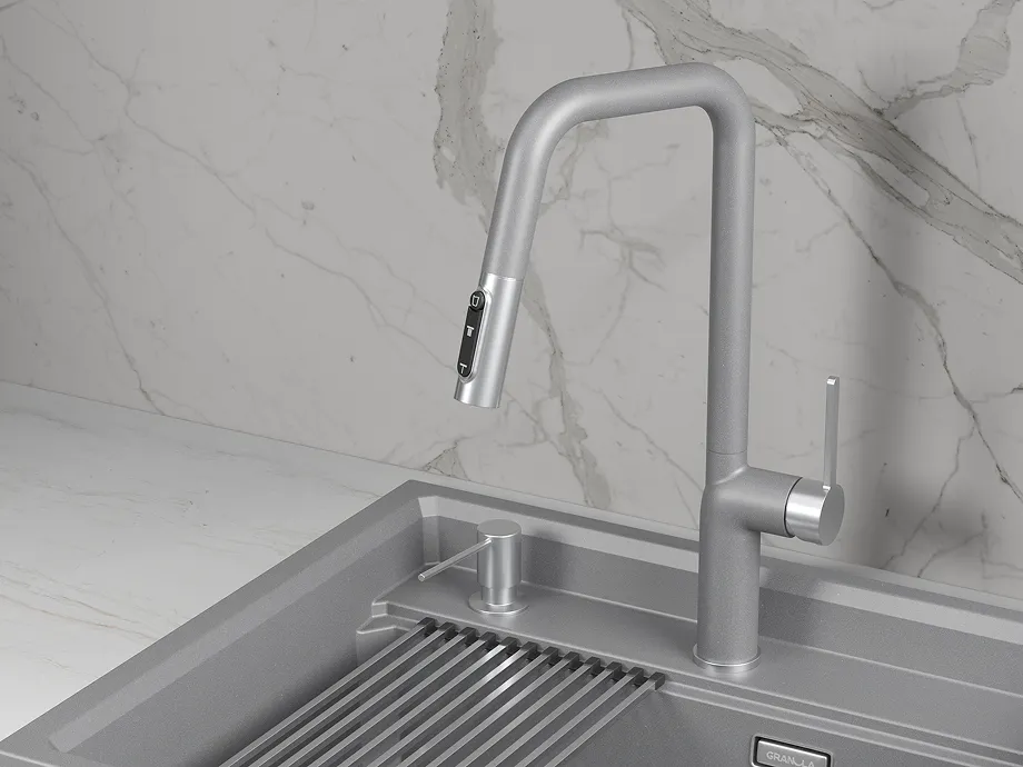 9011, АЛЮМИНИУМ, СМЕСИТЕЛЬ КУХОННЫЙ