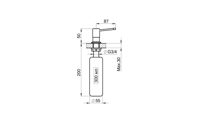 05 D, АЛЮМИНИУМ, ДОЗАТОР КУХОННЫЙ
