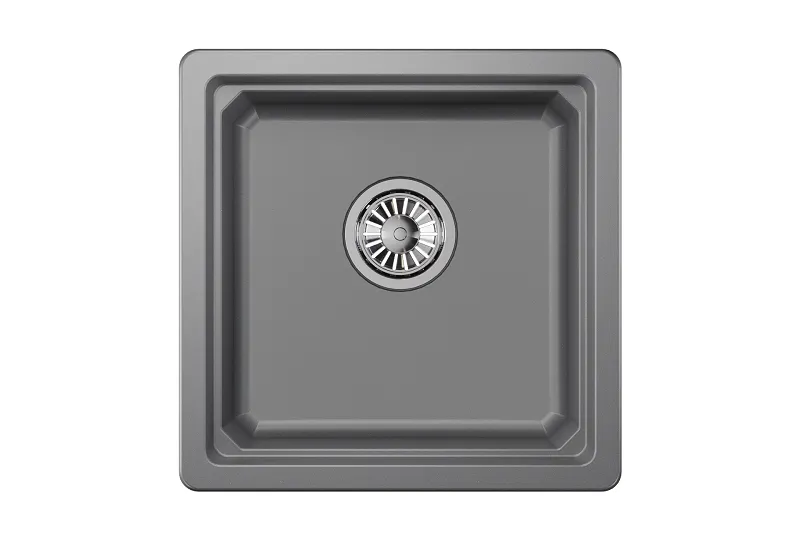 KS-4501U, АЛЮМИНИУМ, кухонная мойка, кварц